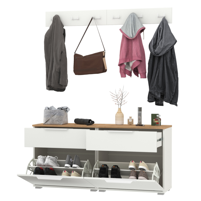 Прихожие, Две обувницы с вешалкой для одежды Октава.