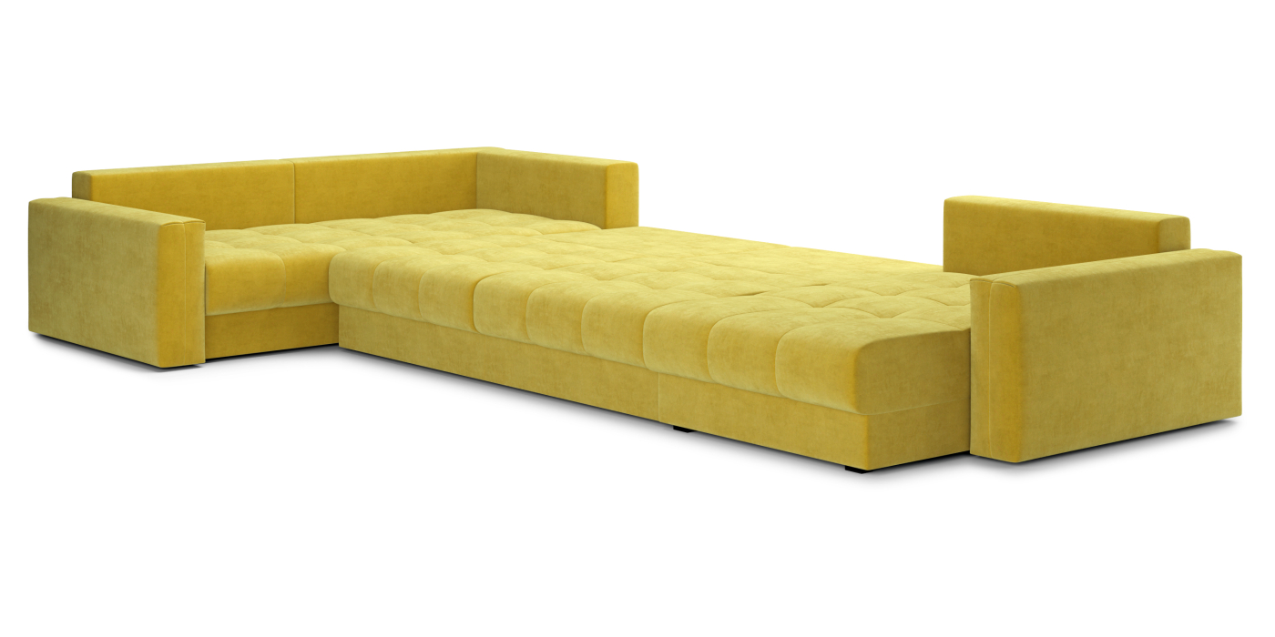 Диваны угловые в гостиную, Диван П-образный Кастел