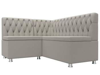 Диван кухонный угловой Мирта левый угол, рогожка Амур