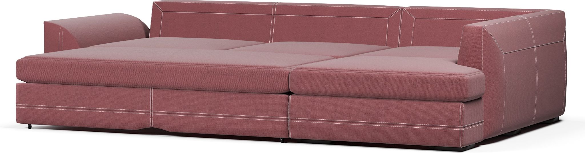 Диваны угловые в гостиную, Диван-кровать угловой Калифорния дельфин,велюр + экокожа