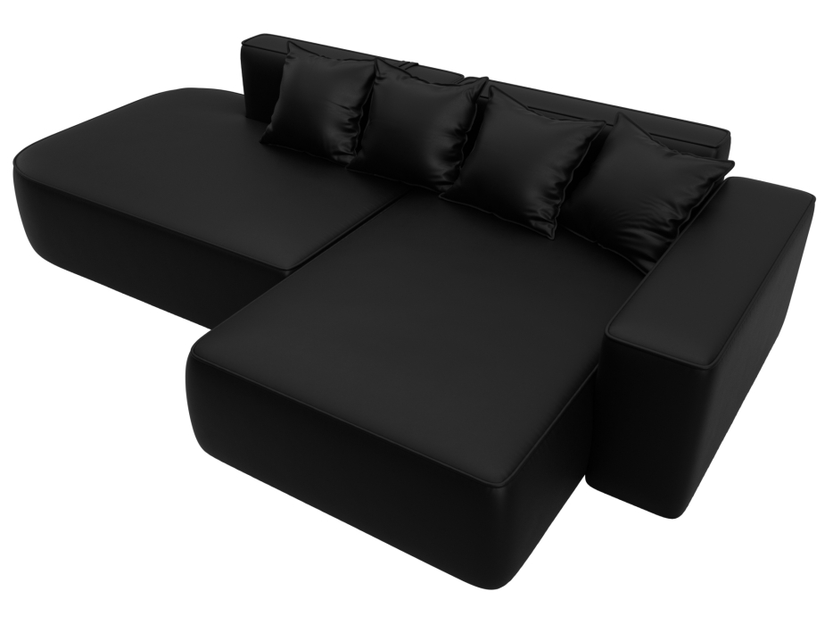 Диваны угловые в гостиную, Диван угловой Лига-065 угол правый, экокожа GRIFON