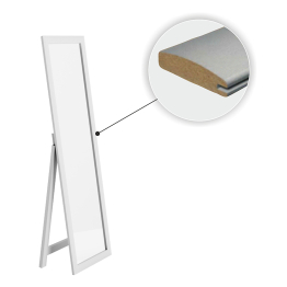 Зеркало напольное, белый