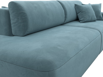 Диван прямой Лига-036 Модерн подлокотник справа, велюр