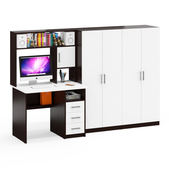 Домашние кабинеты, Стол для компьютера и два шкафа СК-9