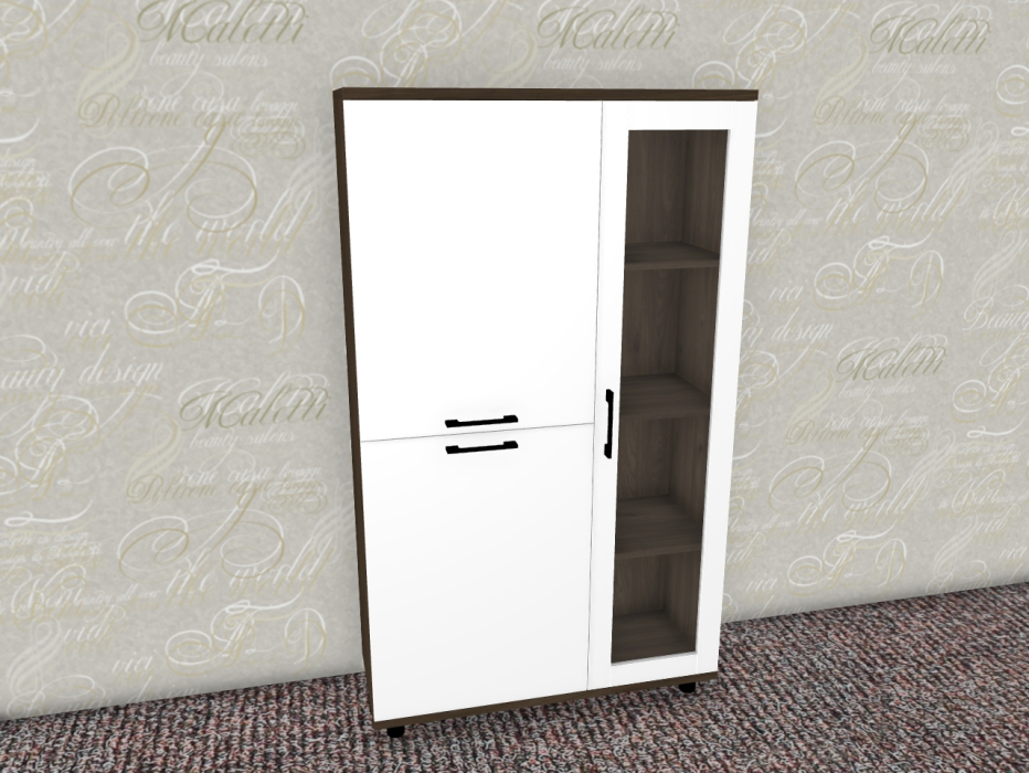 Шкафы распашные, Модульная система Грейс Шкаф ШК-5081  Гикори Джексон Темный