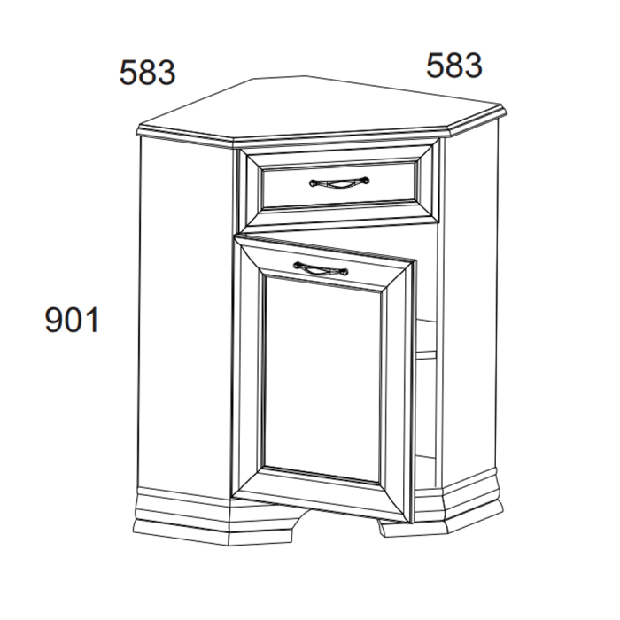 Комоды, Тумба 1D1SU, TIFFANY
