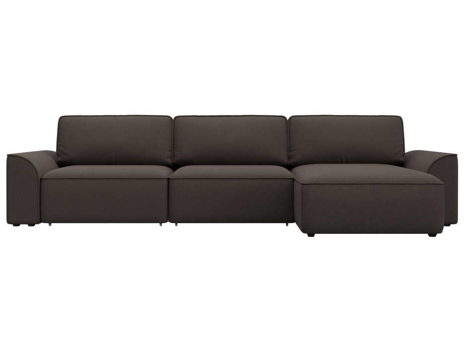 Диваны угловые в гостиную, Диван угловой Лига-048 НПБ лонг, рогожка Амур