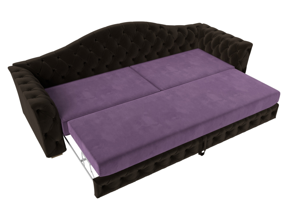 Диваны кровати со спальным местом, Прямой диван Артис, микровельвет