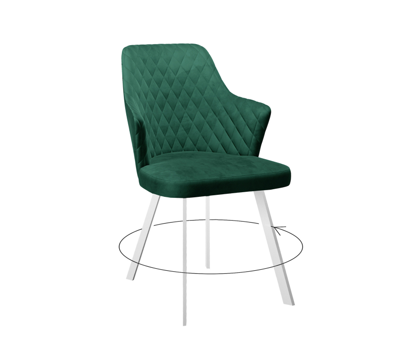 Стулья, Стул DikLine 245 поворотный (опоры белые)