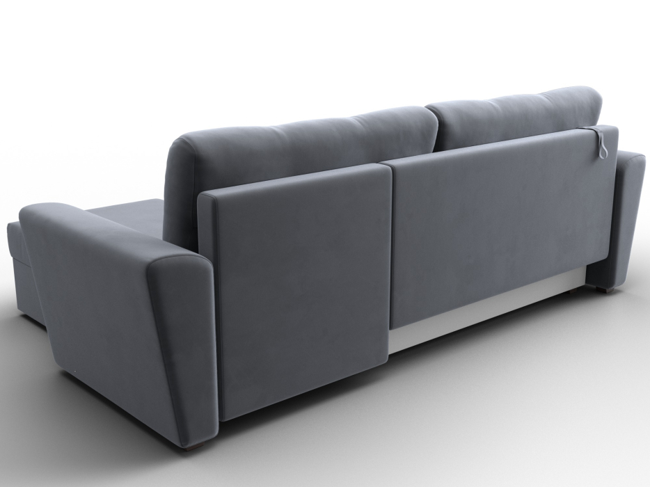 Диваны угловые в гостиную, Угловой диван Амстердам Лайт правый угол, велюр