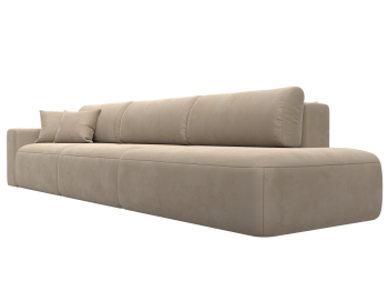 Диван прямой Лига-036 Модерн Лонг подлокотник слева, велюр