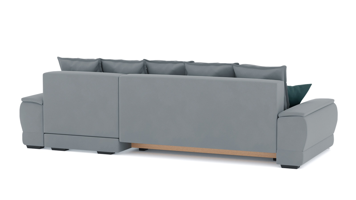 Диваны угловые в гостиную, Диван-кровать угловой Нордвикс ПБ, велюр