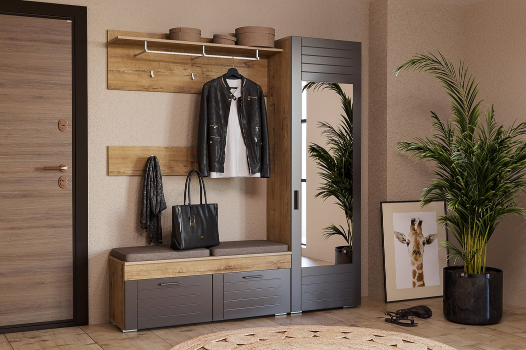 Тумба в прихожую с мягким сиденьем, Livorno Тумба  НМ 040.63