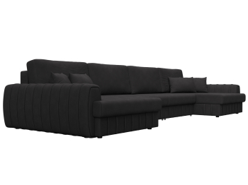 Диван П-образный Лига-057 НПБ Лонг, замша JOLY