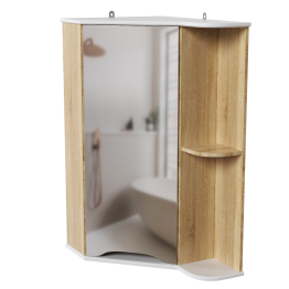 Шкаф навесной КОРНЕР универсальный угловой без подсветки (ПВХ)