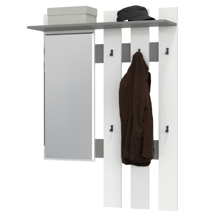 Настенные, Вешалка с зеркалом Лира