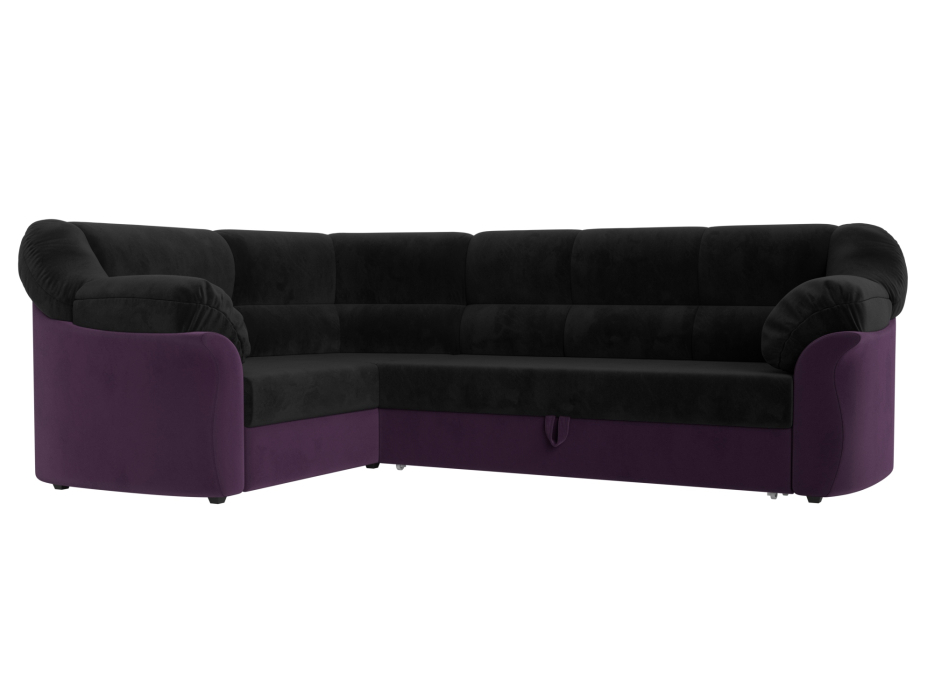 Диваны угловые в гостиную, Диван угловой Карнелла левый угол, велюр