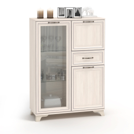 Комод со стеклом Ариэль КМ-3