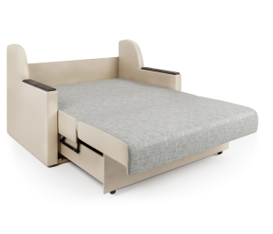 Диван-кровать Аккорд Д 100, экокожа/шенилл