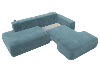 Диван угловой Лига-036 Модерн правый угол, велюр