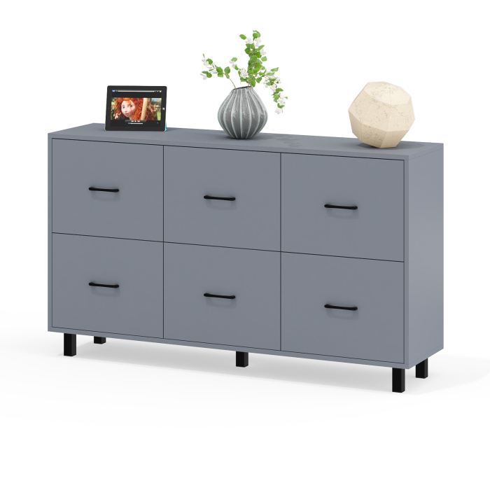 ТВ-тумбы, Комод шесть выдвижных ящиков РВК 127-1504