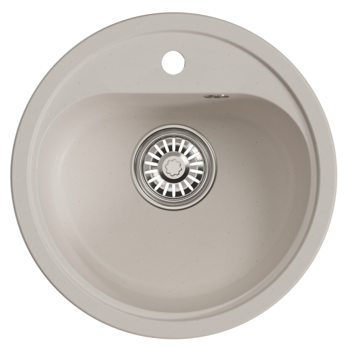 Кухонные мойки, Мойкa ML-GM10 круглая, 440мм (глуб. чаши 180) NEW*