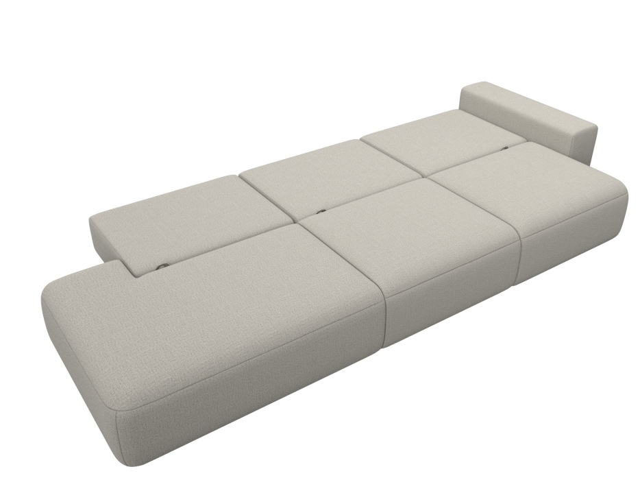 Диваны еврокнижки, Диван прямой Лига-036 НПБ Модерн Лонг подлокотник справа, рогожка Амур