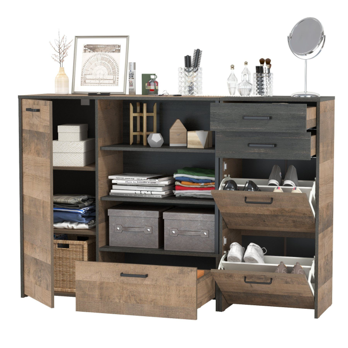 Прихожие, Тумба для обуви Трувор 13.241.06 с комодом с тремя нишами