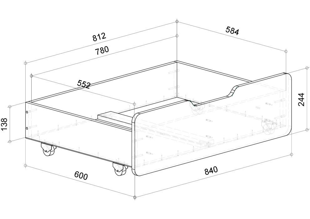 Для мальчика, Односпальная кровать Ridgimmi 6.1