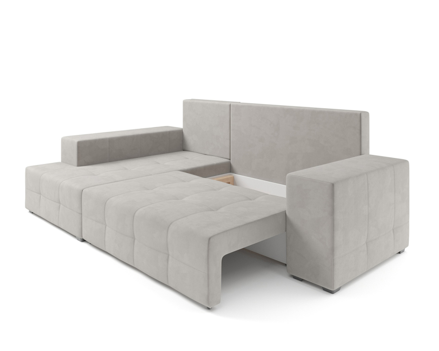 Диваны угловые в гостиную, Диван угловой Монреаль Левый угол (Велюр)