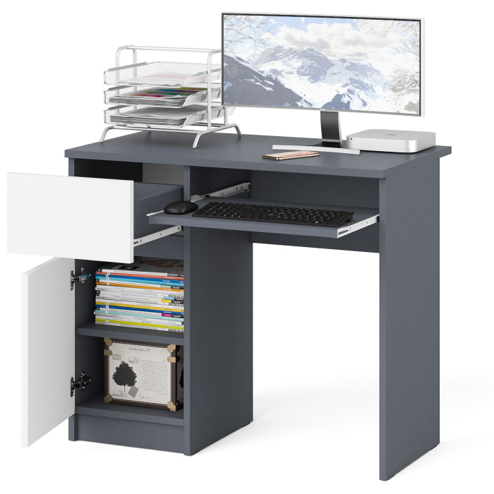 Детские столы, Стол компьютерный Мори МС-1 левый