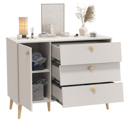 Комод с дверкой и тремя ящиками Афина 4-44901