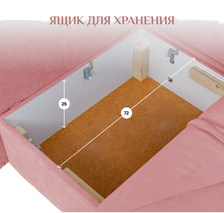 Детские диваны, Диван 1010, правый угол