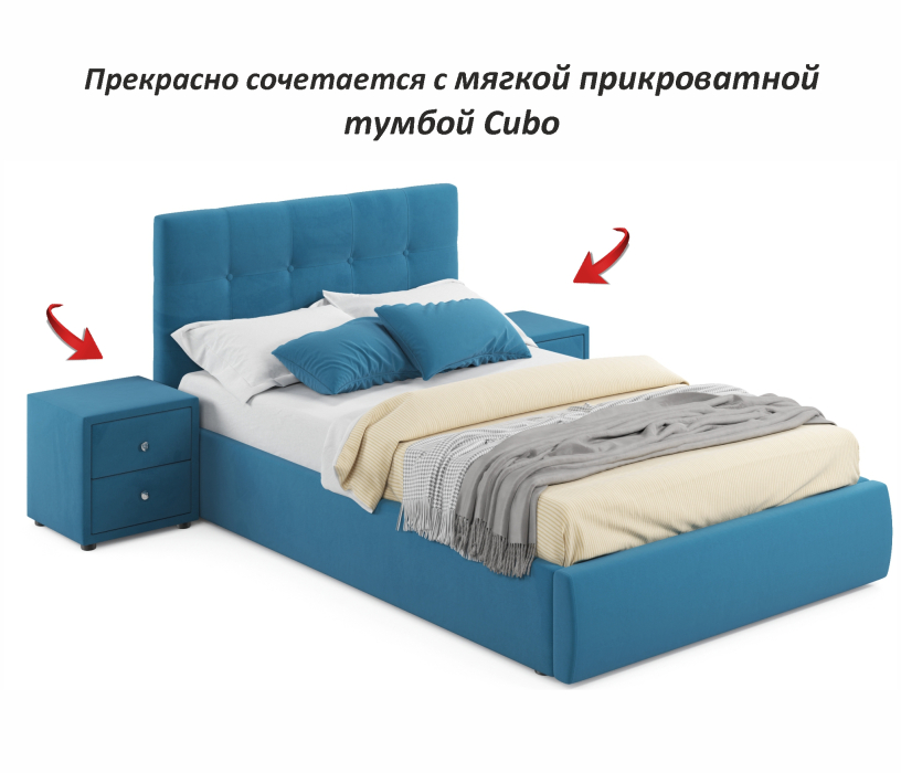 Мягкая кровать, Мягкая кровать Selesta 1200 с подъемным механизмом