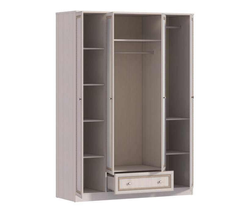 В спальню, Шкаф 4-х дверный Грация СБ-2198
