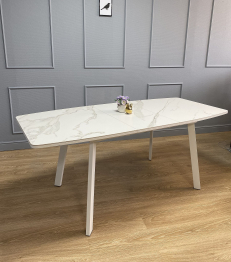 Стол Kenner AA1400 раздвижной, керамика , опоры белые 