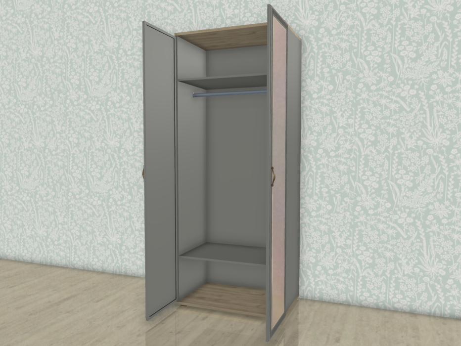 Шкафы двухстворчатые, Модульная система Карина Шкаф ШК-1003 с зеркалом