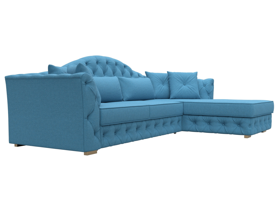 Диваны угловые в гостиную, Диван угловой Артис правый угол, рогожка Амур