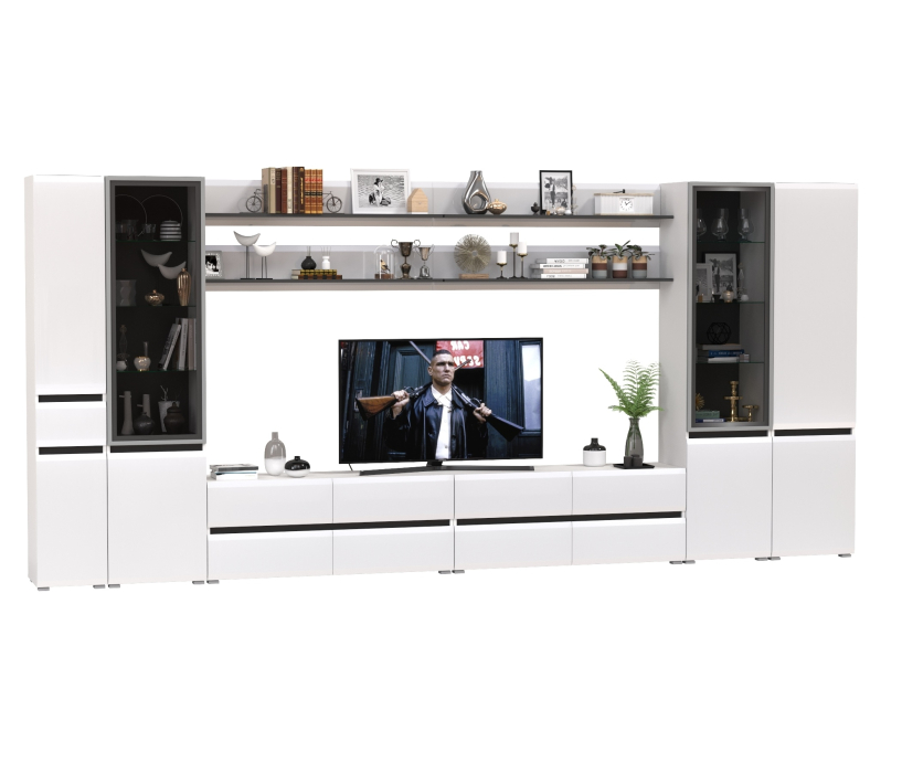 Стенки для гостиной, Сидней мебель в гостиную модульная комплектация № 118