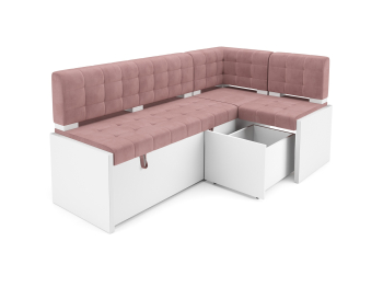 Диван угловой кухонный Ганновер (Велюр) 205х82х130 см