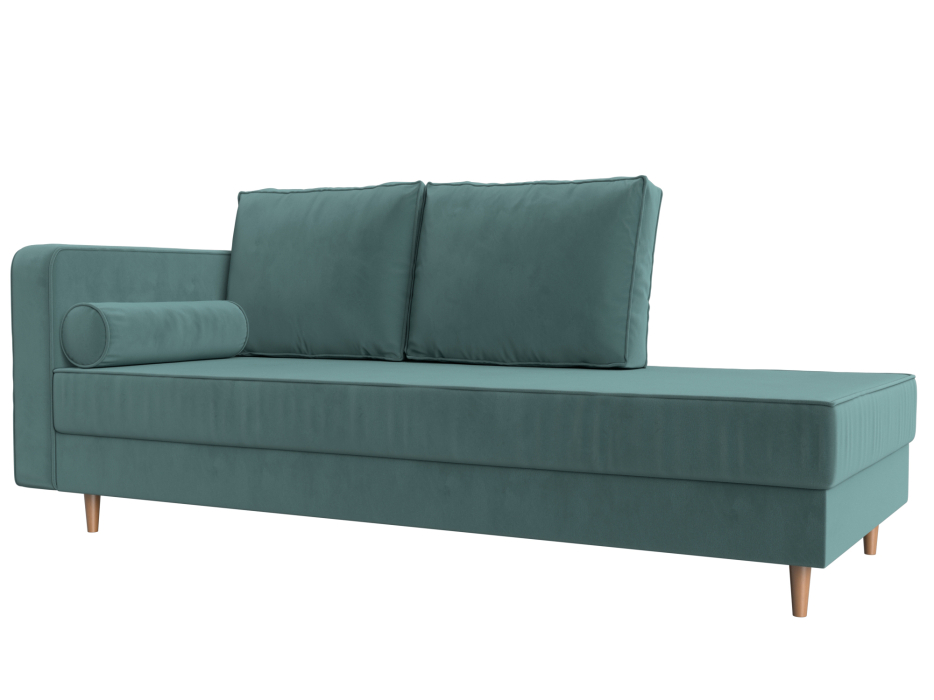 Кушетка кровать, Кушетка Прайм, велюр, левый угол