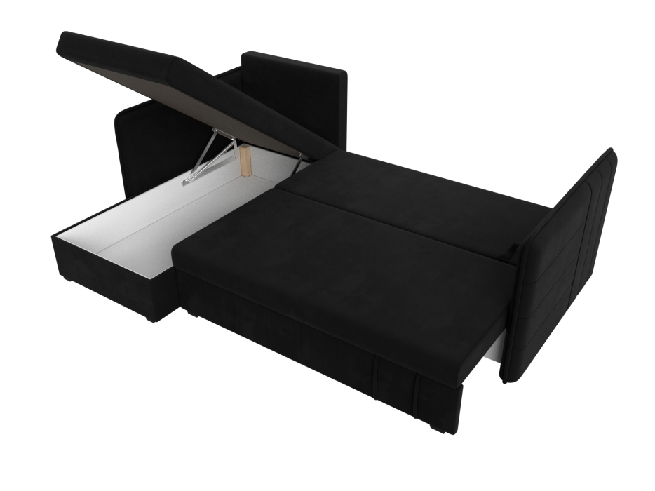 Диваны угловые в гостиную, Угловой диван Слим левый угол, микровельвет