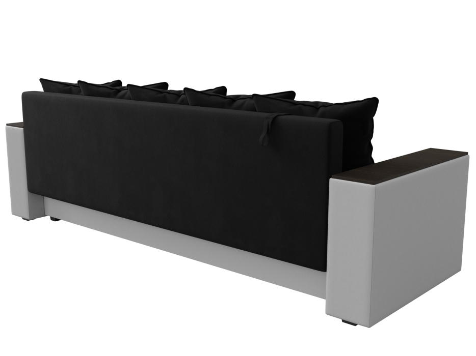 Диваны еврокнижки, Диван прямой Дубай Лайт, микровельвет/экокожа