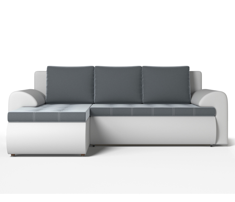 Диваны угловые в гостиную, Угловой диван Ванкувер левый, экокожа/велюр