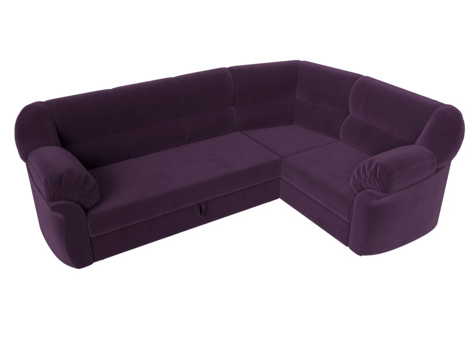Диваны угловые в гостиную, Диван угловой Карнелла правый угол, велюр
