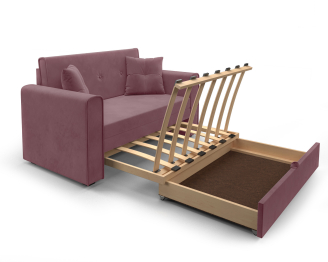 Диван прямой выкатной Санта (Велюр)