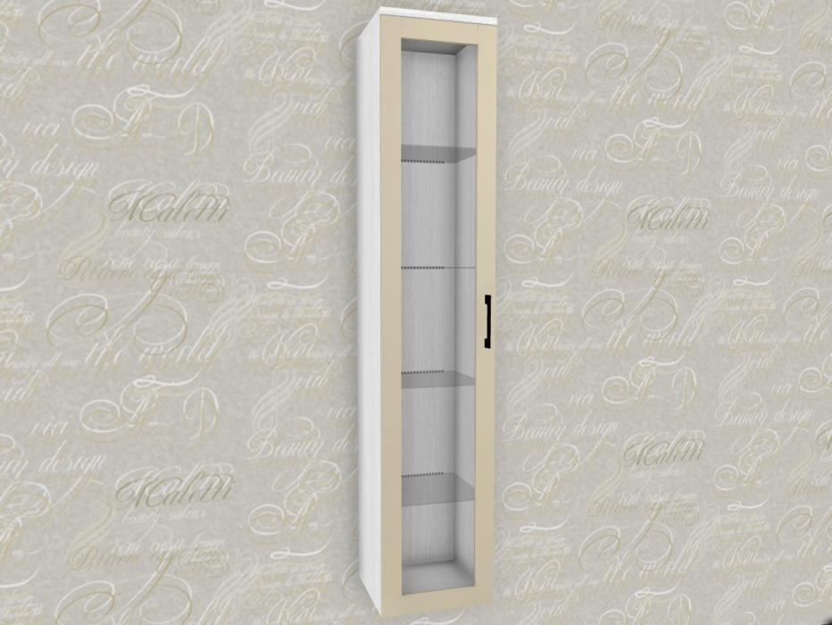 Стеклянные, Модульная система Грейс Шкаф ШК-5064  Снежный Ясень