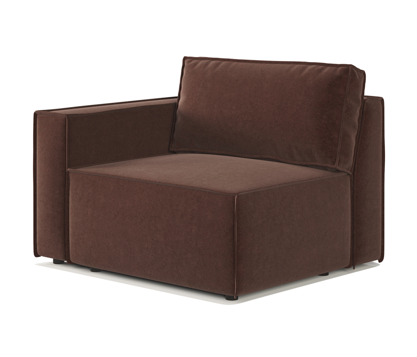 Диваны угловые в гостиную, Диван модульный Шарм 25 211х170х70 см, левый, велюр