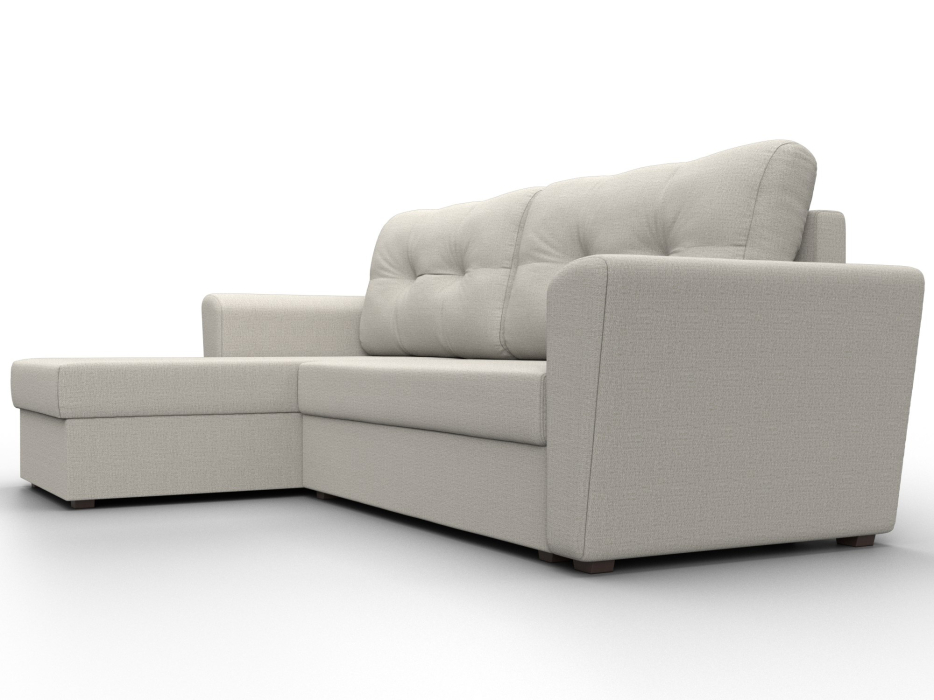 Диваны угловые в гостиную, Угловой диван Амстердам Лайт левый угол, рогожка Амур