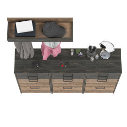 Три обувницы с ящиками и вешалка с крючками Трувор